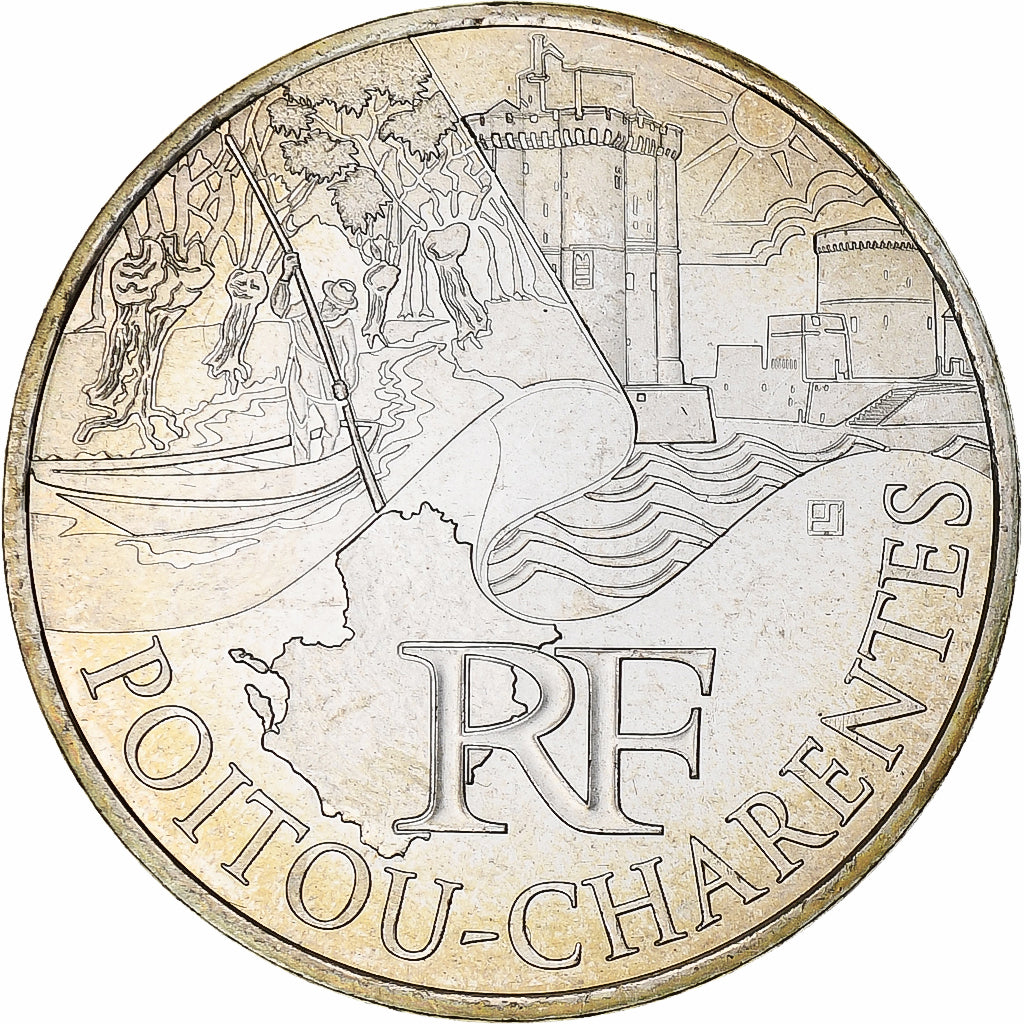 France, 10 Euro, Poitou-Charentes, Euros des régions, 2011, Paris, SPL+