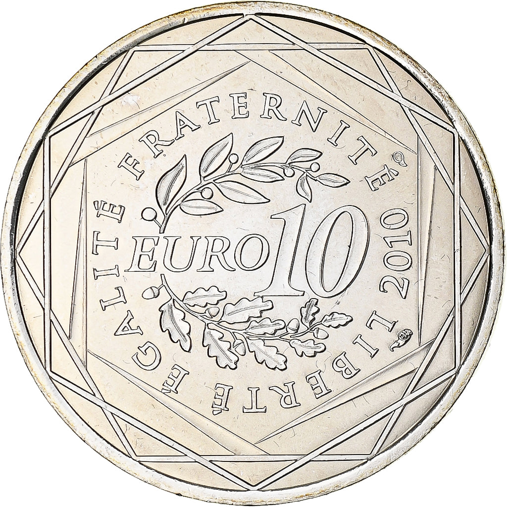 Francja, Monnaie de Paris, 10 Euro, 2010, Paris, MS(64), Srebro, Gadoury:EU399