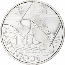 France, 10 Euro, 2010, Paris, Martinique, MS(65-70), Silver, KM:1662