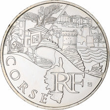 France, 10 Euro, Corse, Euros des régions, 2011, Paris, MS(65-70), Silver