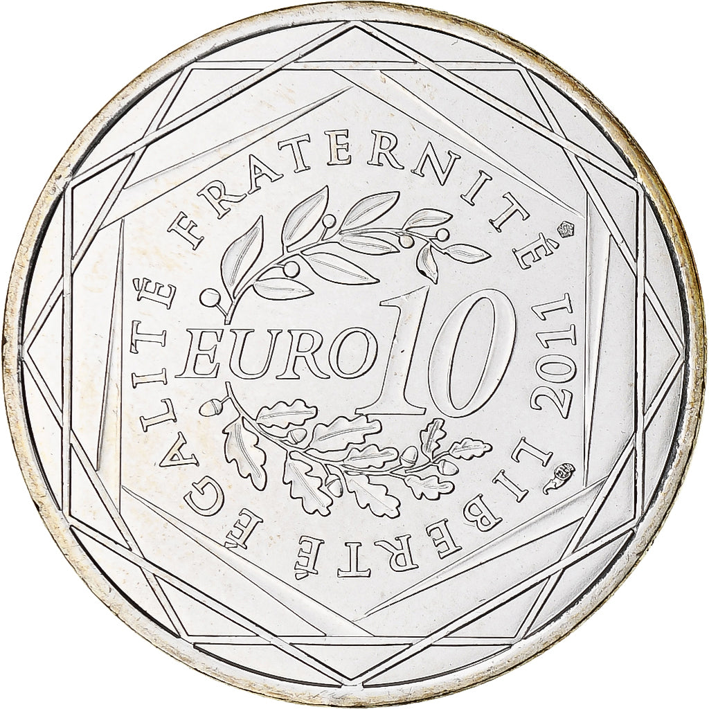 Frankreich, 10 Euro, Basse Normandie, 2011, Paris, STGL, Silber, KM:1729