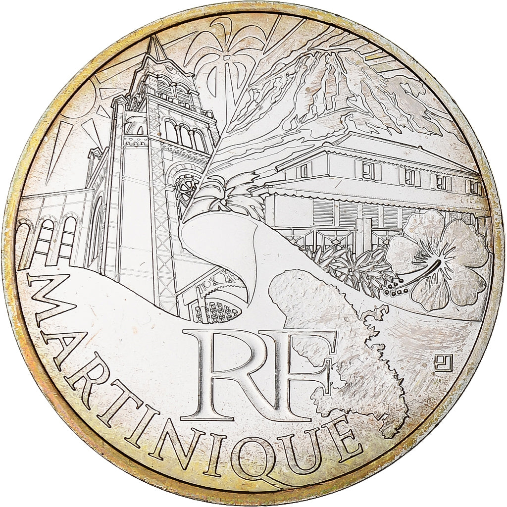 Francia, 10 Euro, Martinique, 2011, Paris, FDC, Plata, KM:1744