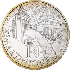 France, 10 Euro, Martinique, 2011, Paris, MS(65-70), Silver, KM:1744