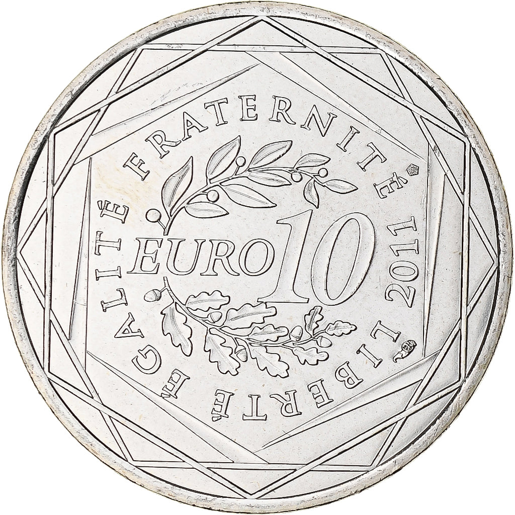 France, 10 Euro, 2011, Paris, FDC, Argent, KM:1749
