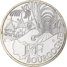 France, 10 Euro, Bourgogne, 2011, MS(65-70), Silver