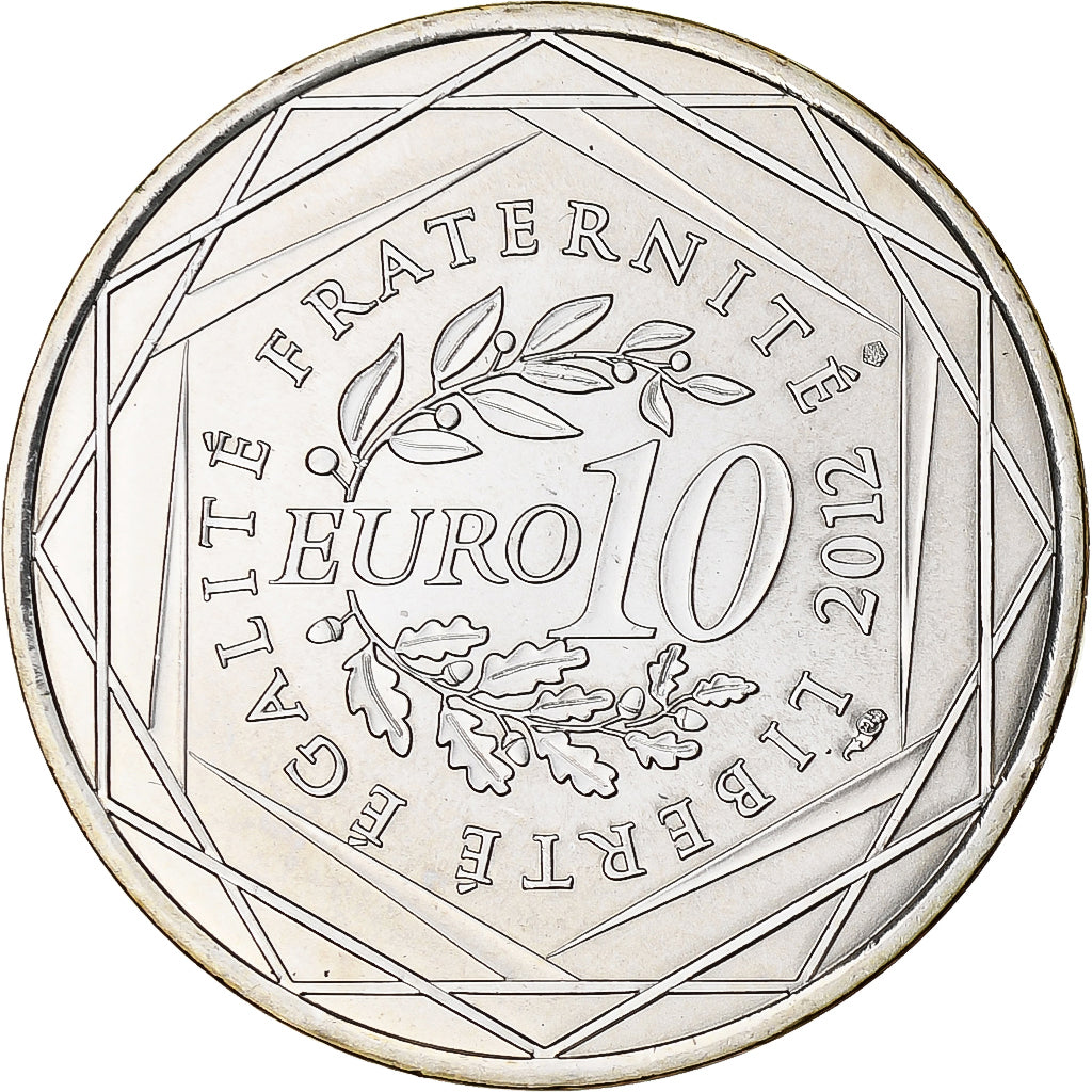 Frankrijk, 10 Euro, 2012, Midi-Pyrénées, FDC, Zilver