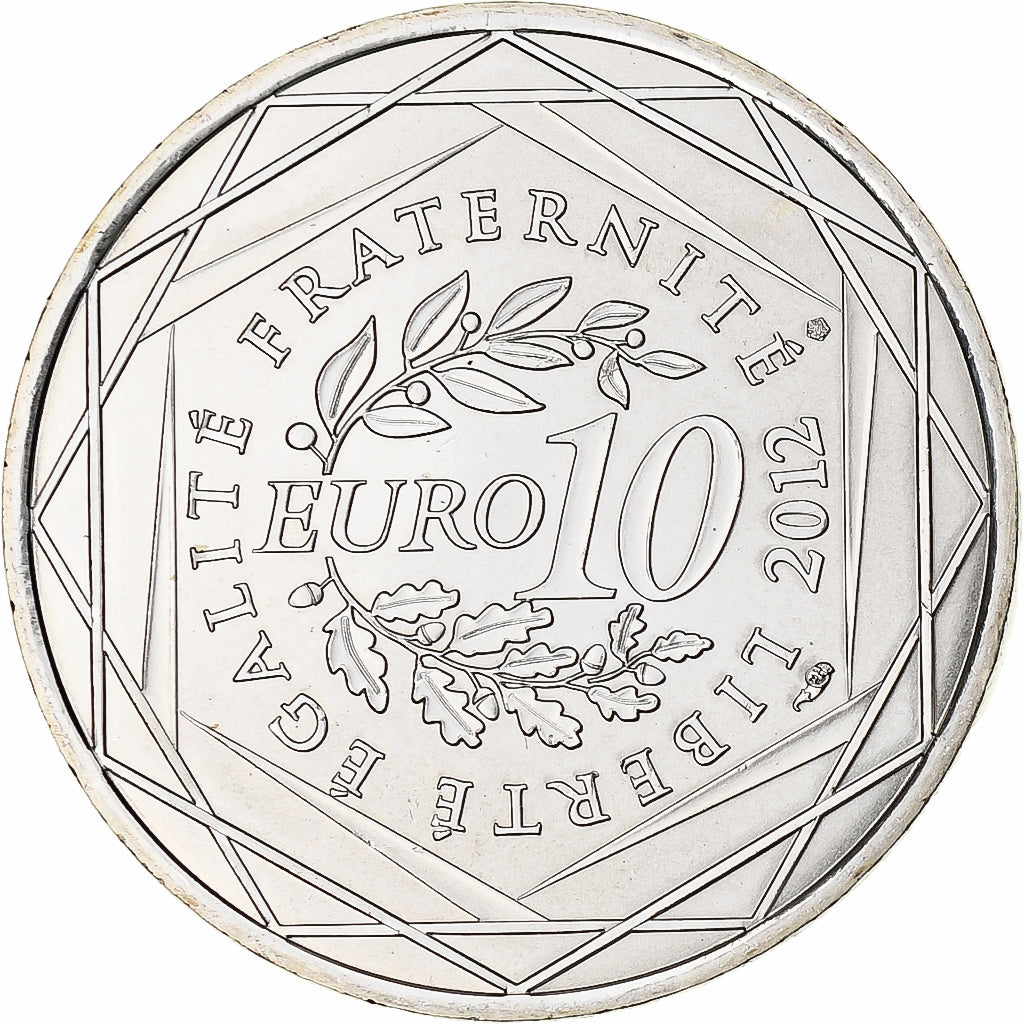 Francia, 10 Euro, Aquitaine, 2012, Paris, FDC, Plata, KM:1863
