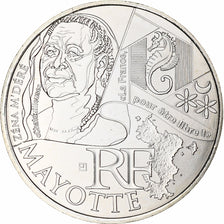 France, 10 Euro, 2012, Mayotte, MS(65-70), Silver