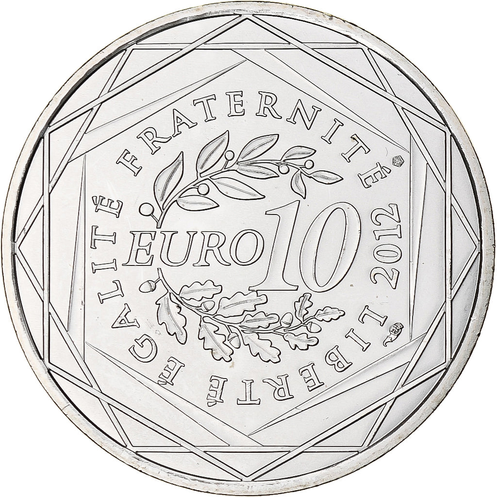 Francia, 10 Euro, 2012, Paris, Martinique, FDC, Plata, KM:1879