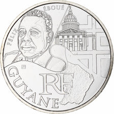 France, 10 Euro, 2012, Guyane, MS(65-70), Silver