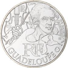 France, 10 Euro, 2012, Guadeloupe, MS(65-70), Silver