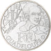 France, 10 Euro, 2012, Guadeloupe, MS(65-70), Silver