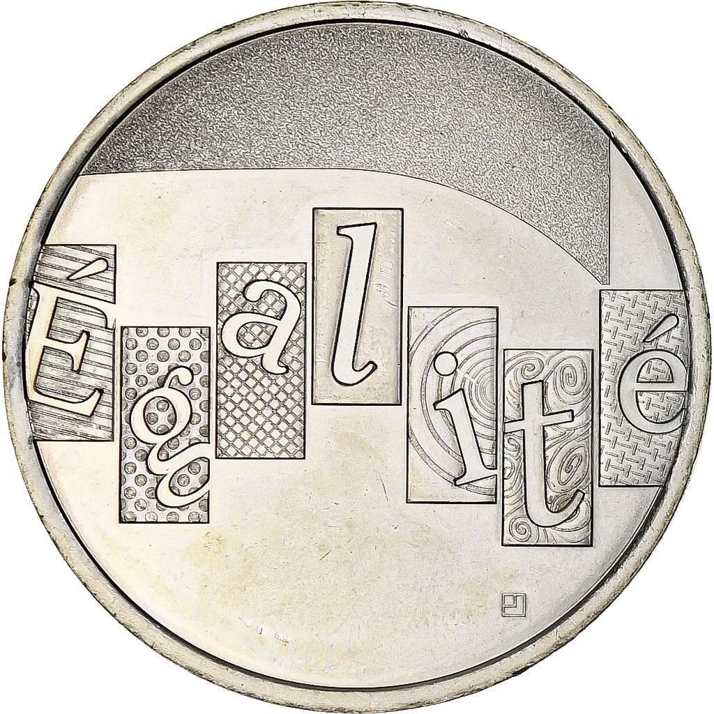 France, 5 Euro, Egalité, 2013, MS(64), Silver, Gadoury:EU646