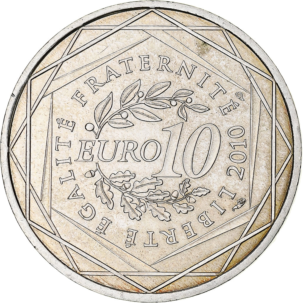 Francia, 10 Euro, Bretagne, 2010, Paris, EBC+, Plata, KM:1648