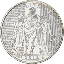 France, 10 Euro, 2012, Paris, MS(64), Silver, Gadoury:EU 516, KM:2073