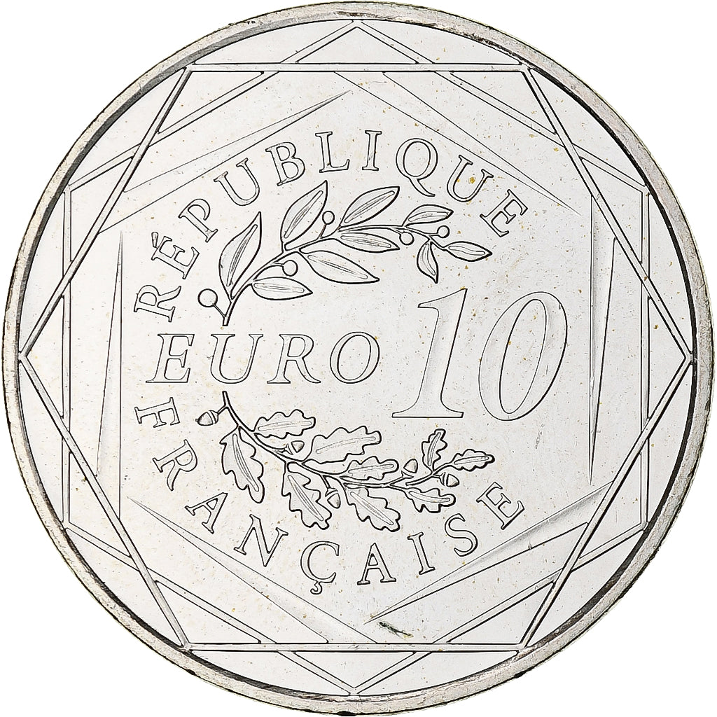 France, 10 Euro, 2012, Paris, MS(64), Silver, Gadoury:EU 516, KM:2073