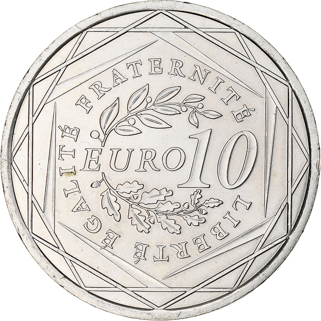 Francia, 10 Euro, 2009, Paris, Semeuse, SC+, Plata