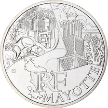 France, 10 Euro, Mayotte, 2011, Paris, SPL+, Argent, Gadoury:EU450, KM:1726