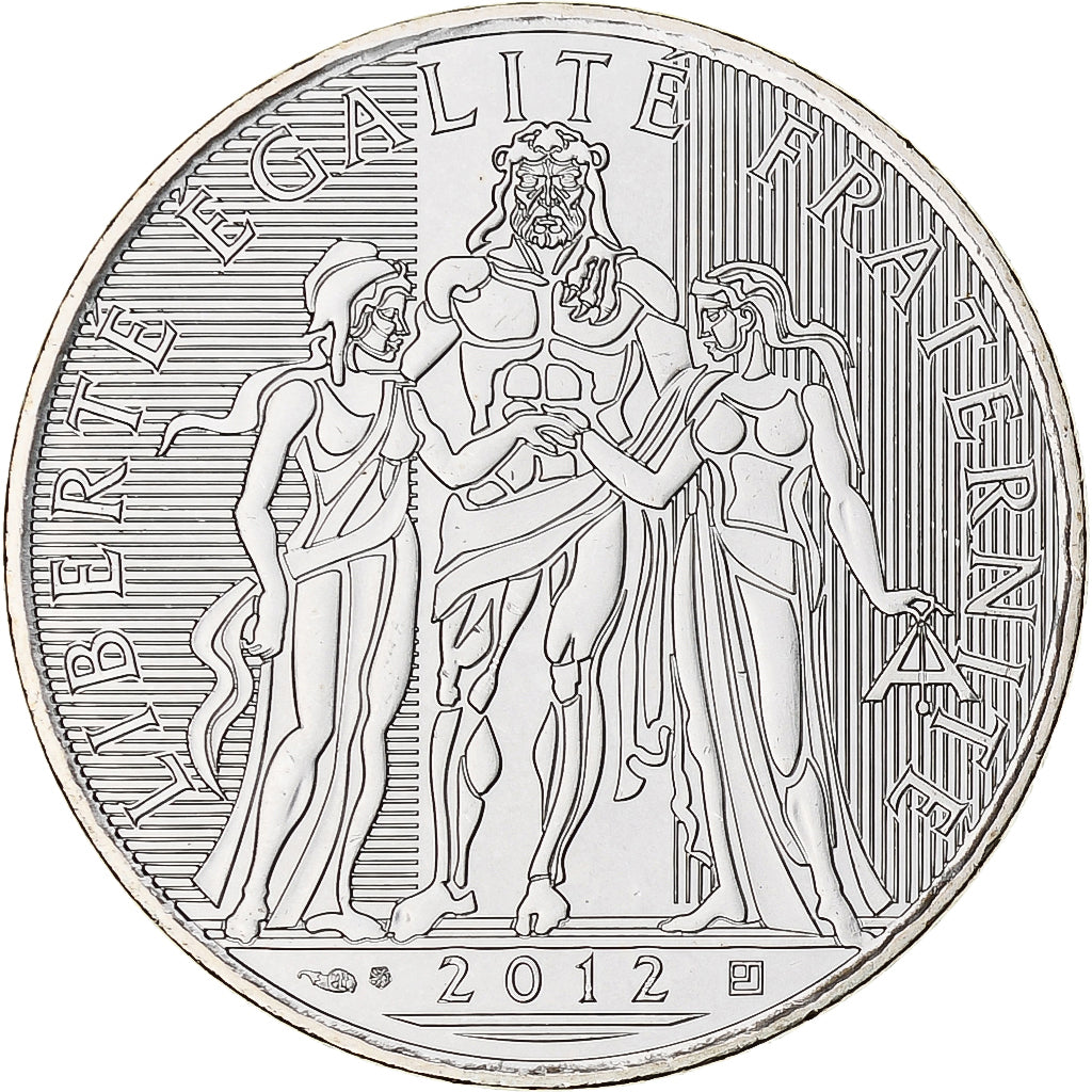 France, 10 Euro, 2012, Paris, Proof, MS(65-70), Silver, KM:2073