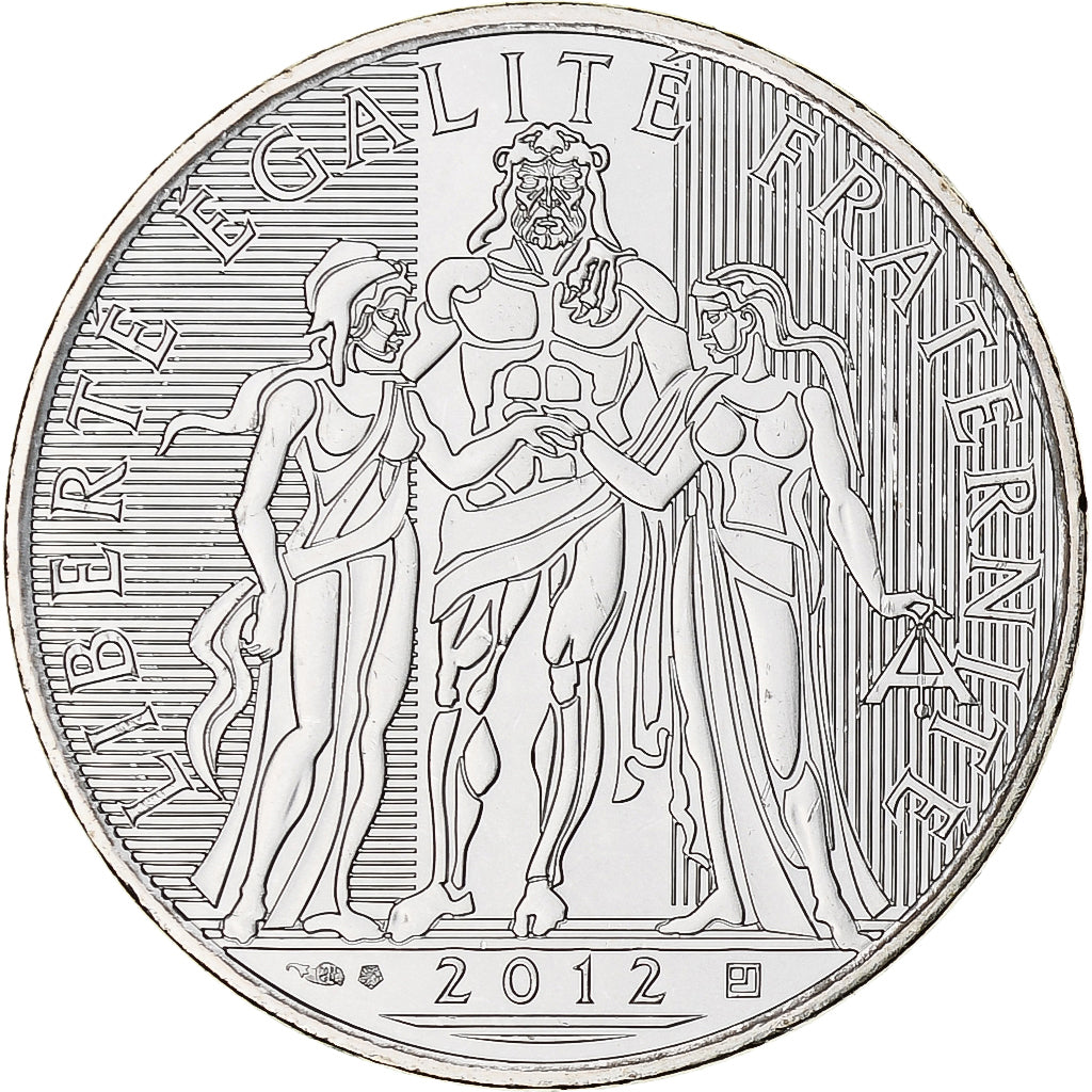 France, 10 Euro, 2012, Paris, Proof, MS(65-70), Silver, KM:2073