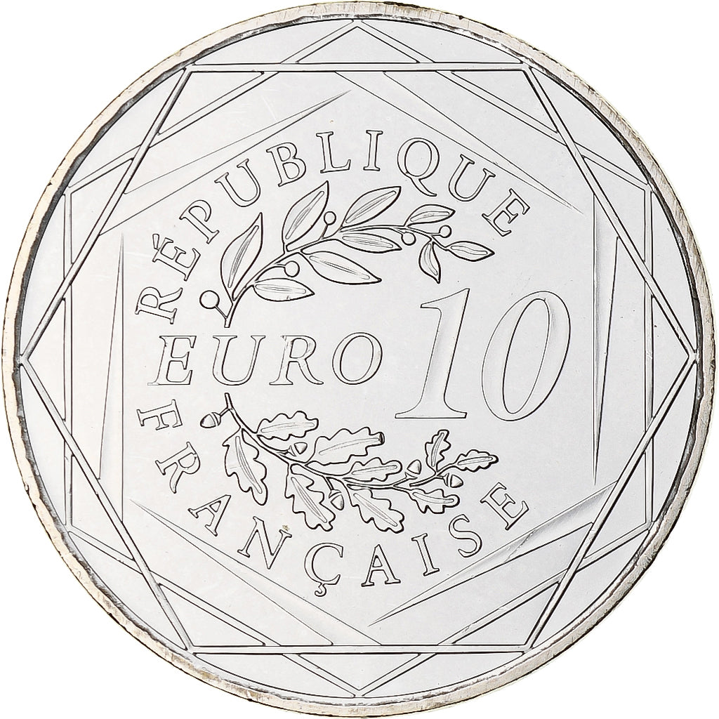 France, 10 Euro, 2012, Paris, Proof, MS(65-70), Silver, KM:2073