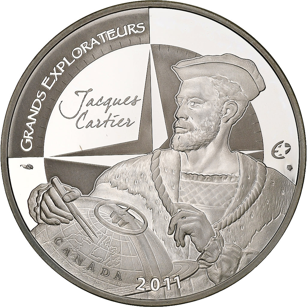 France, Monnaie de Paris, 10 Euro, Jacques Cartier, 2011, Paris, Proof, FDC
