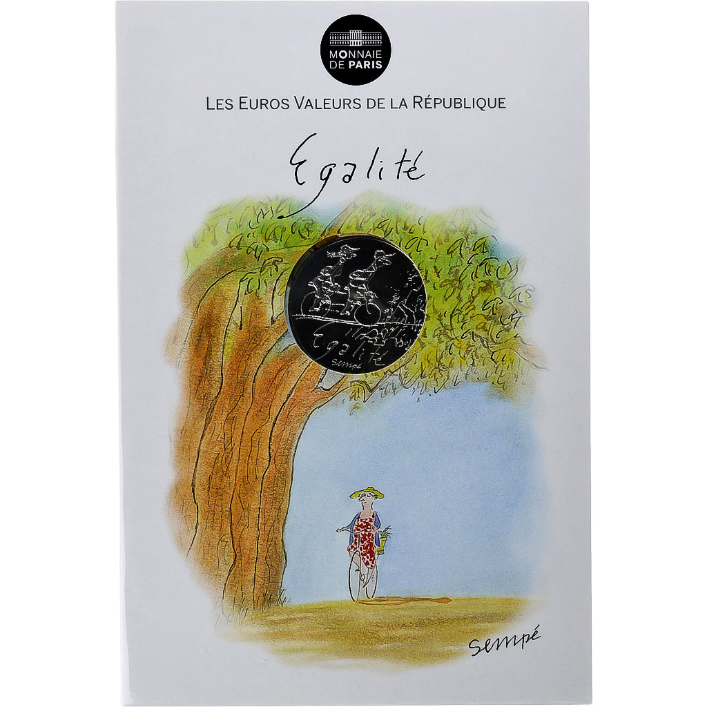 Francia, 10 Euro, Egalité, 2014, Sempé, FDC, Plata, Gadoury:EU718