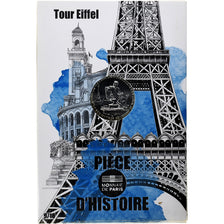 France, 10 Euro, Pièces d'Histoire, 2019, Tour Eiffel, FDC, Argent