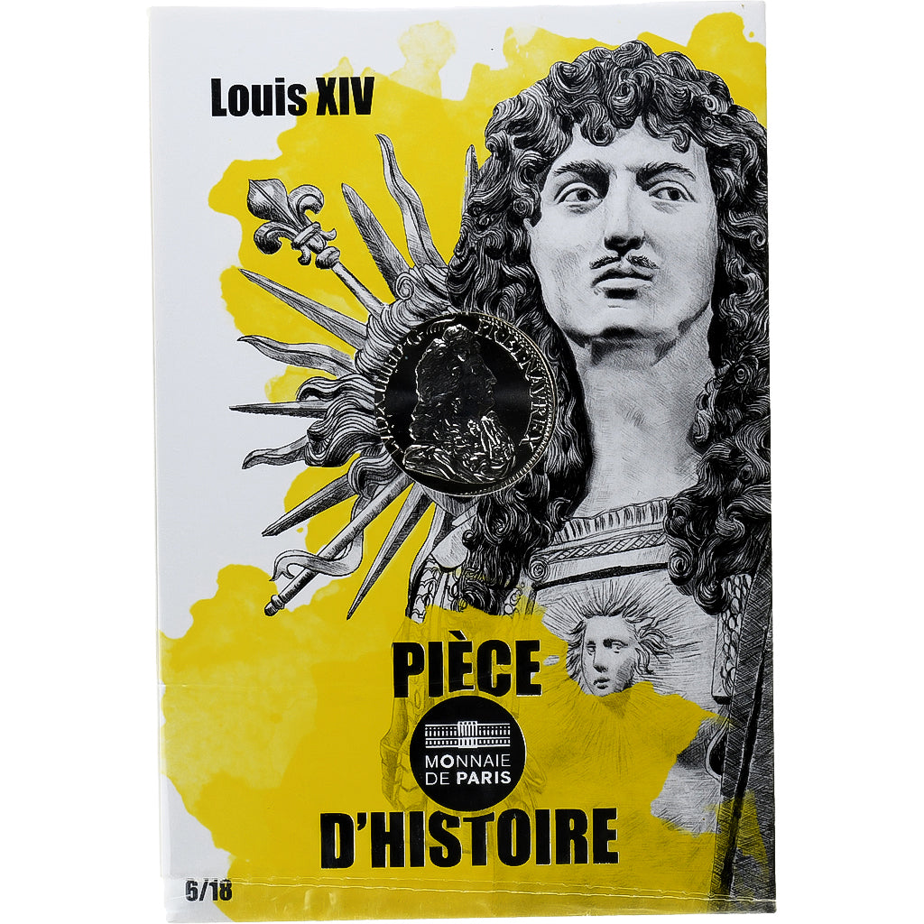 France, 10 Euro, Pièces d'Histoire, 2019, Louis XIV, MS(65-70), Silver