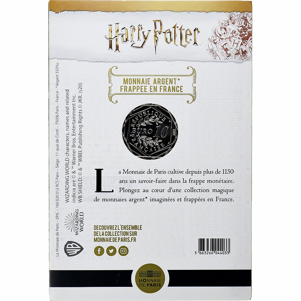 France, 10 Euro, 2021, Monnaie de Paris, Harry Potter et les Reliques de la mort