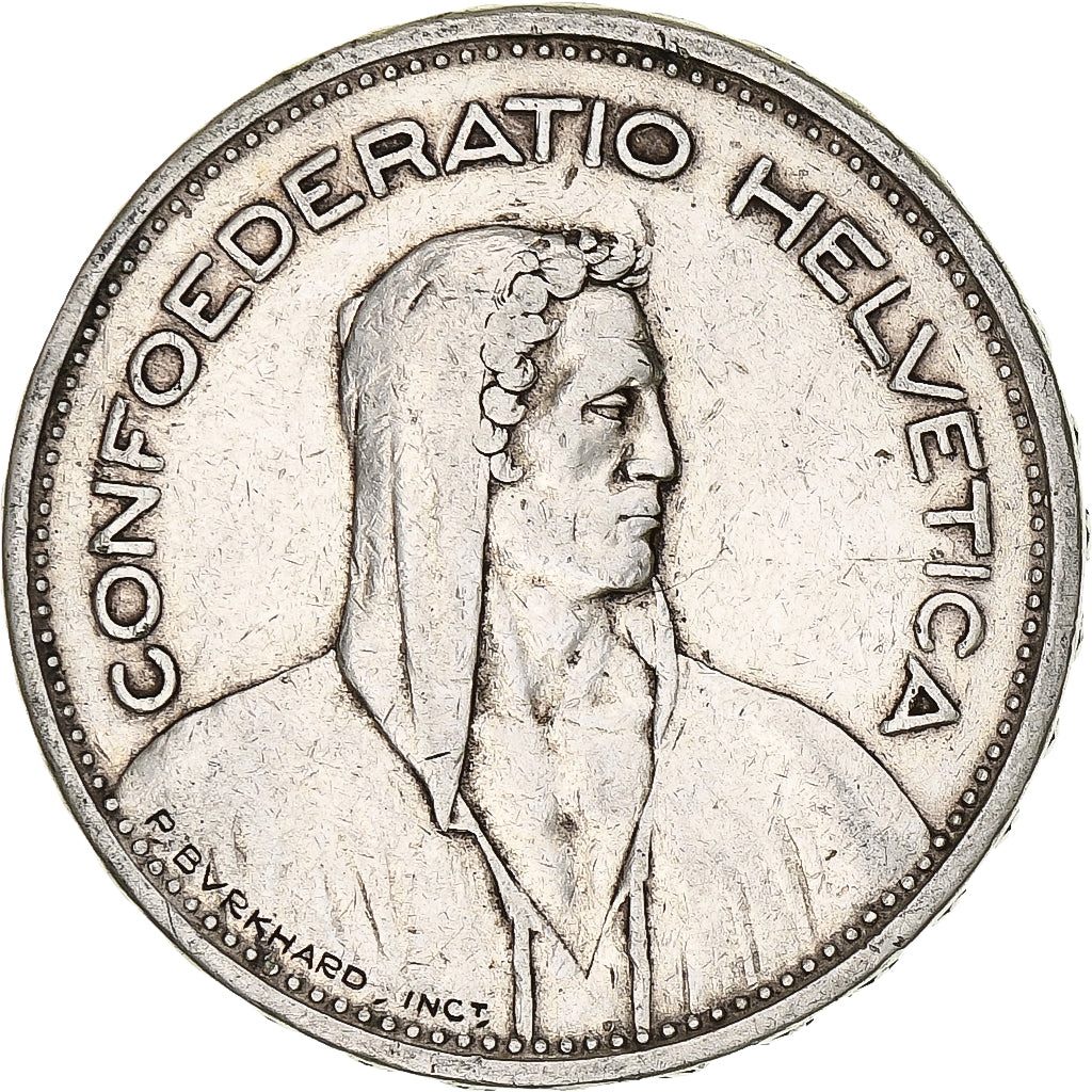 Munten, Zwitserland, 5 Francs, 1931, Bern, ZF, Zilver, KM:40