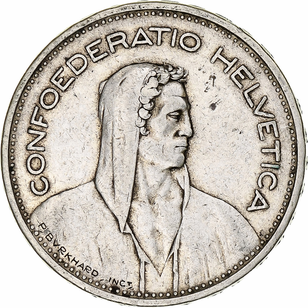 Munten, Zwitserland, 5 Francs, 1932, Bern, ZF, Zilver, KM:40