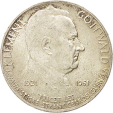 Münze, Tschechoslowakei, 100 Korun, 1951, VZ, Silber, KM:33