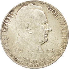 Coin, Czechoslovakia, 100 Korun, 1951, AU(55-58), Silver, KM:33