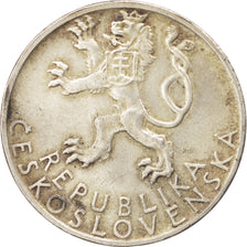 Coin, Czechoslovakia, 50 Korun, 1947, AU(55-58), Silver, KM:24