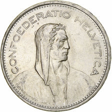 Coin, Switzerland, 5 Francs, 1966, Bern, MS(60-62), Silver, KM:40