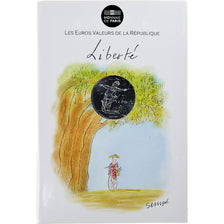 France, Monnaie de Paris, 10 Euro, Sempé - Printemps - Liberté, 2014