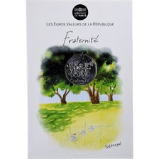 Francia, 10 Euro, Monnaie de Paris, Sempé - Été - Fraternité, 2014, Monnaie