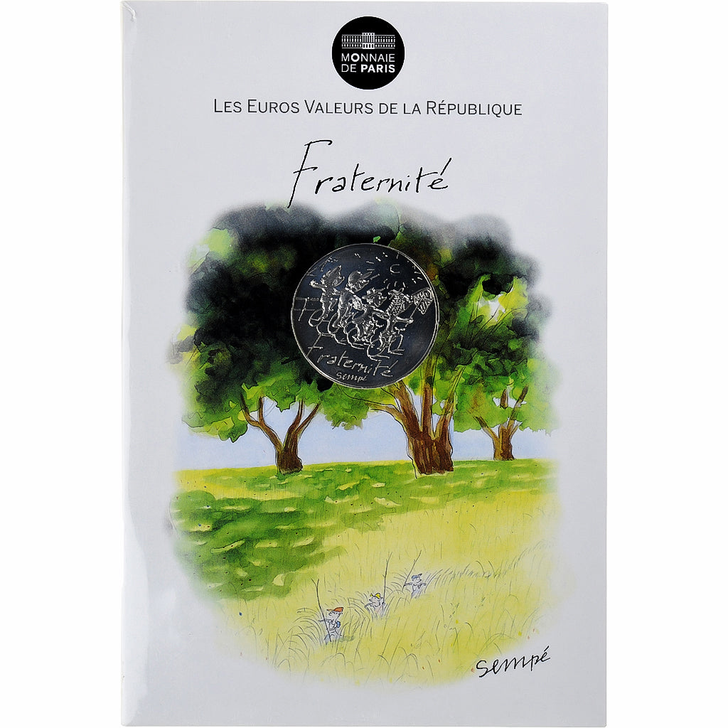France, 10 Euro, Monnaie de Paris, Sempé - Été - Fraternité, 2014, Monnaie