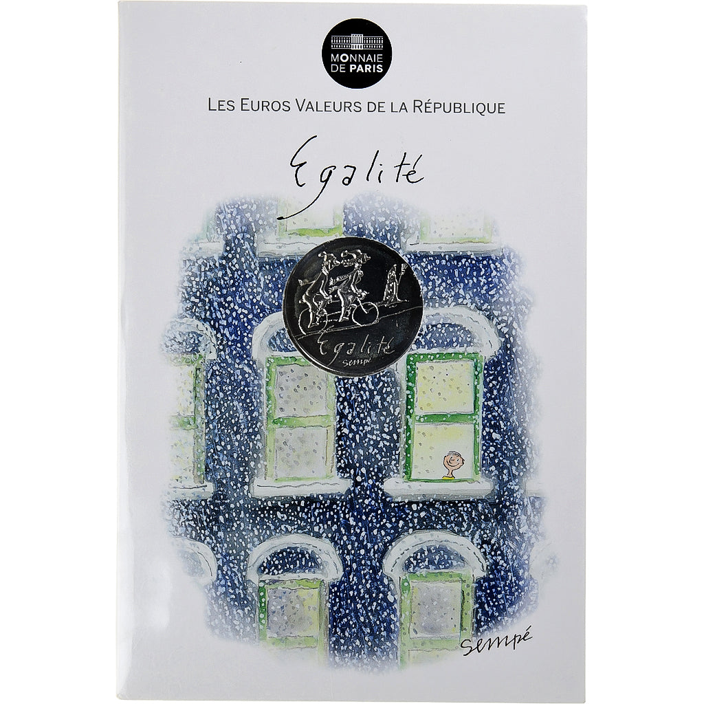 Francia, Monnaie de Paris, 10 Euro, Egalité Hiver Sempé, 2014, Paris, FDC