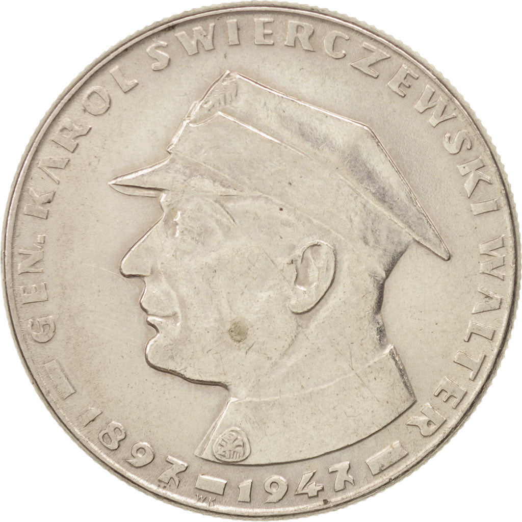 Moneda, Polonia, 10 Zlotych, 1967, Warsaw, MBC+, Cobre - níquel, KM:58