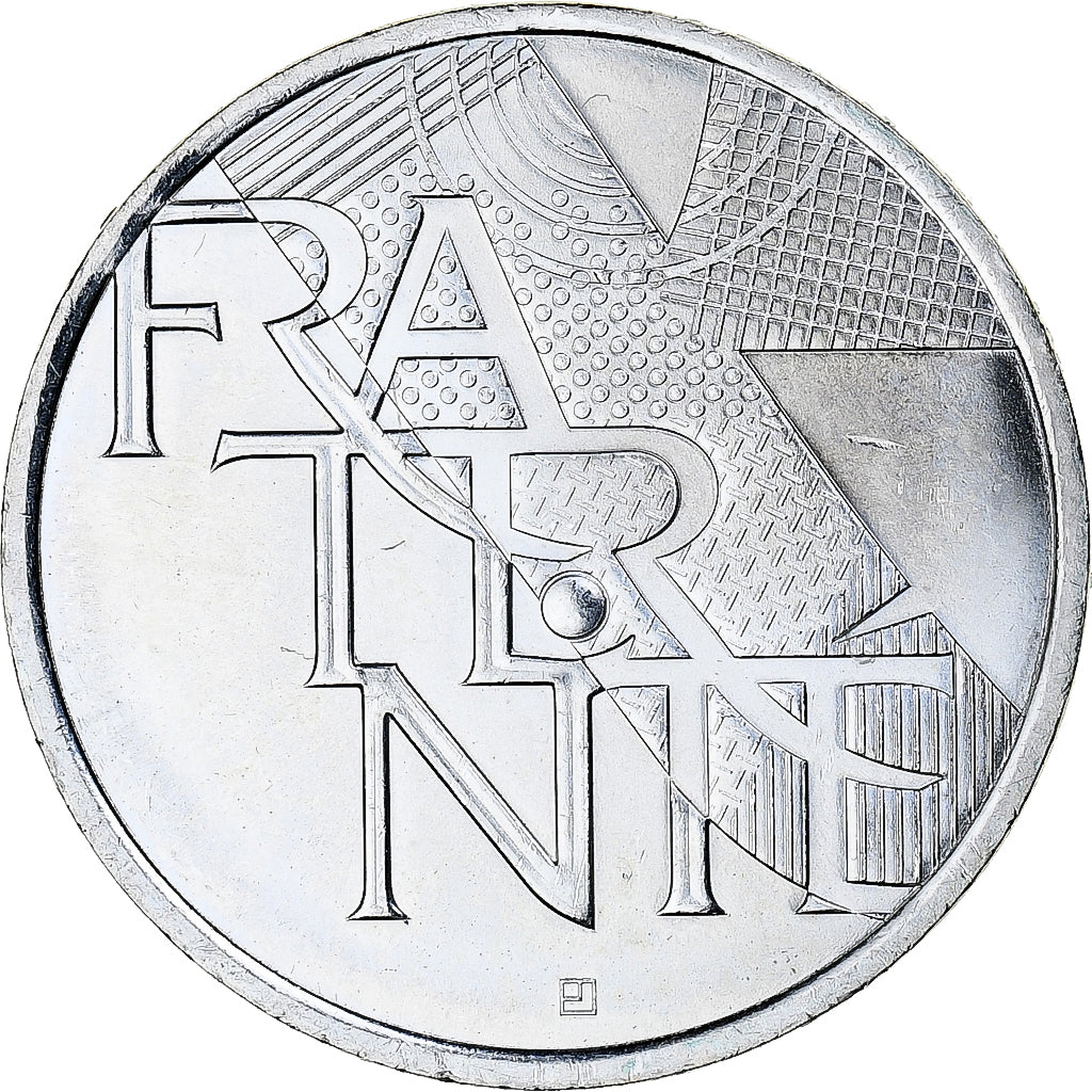 France, 5 Euro, Fraternité, 2013, Paris, MS(63), Silver