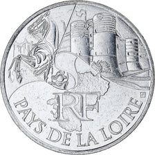 Francia, 10 Euro, Euros des régions, 2011, Paris, Pays De La Loire, SPL