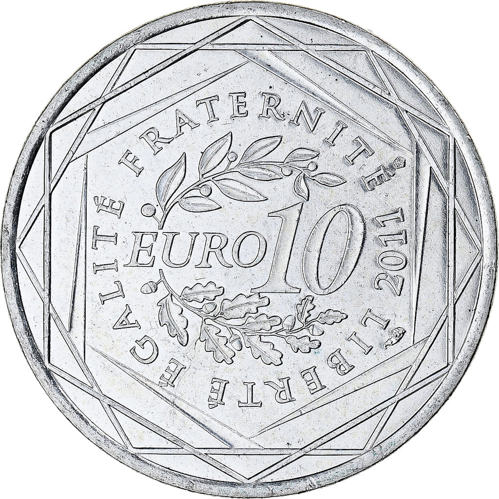 Francia, 10 Euro, Euros des régions, 2011, Paris, Pays De La Loire, SPL