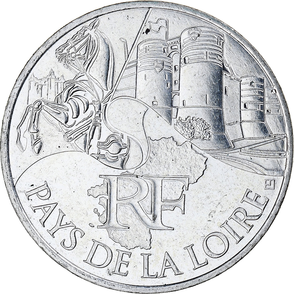 France, 10 Euro, Euros des régions, 2011, Paris, Pays De La Loire, MS(63)