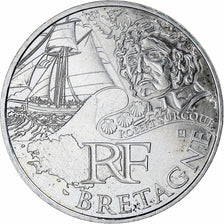 France, 10 Euro, Bretagne, 2012, Paris, MS(63), Silver, KM:1866