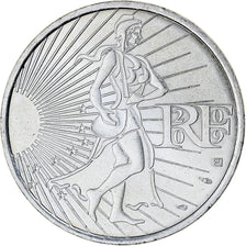France, 10 Euro, 2009, Semeuse, MS(64), Silver, KM:1580