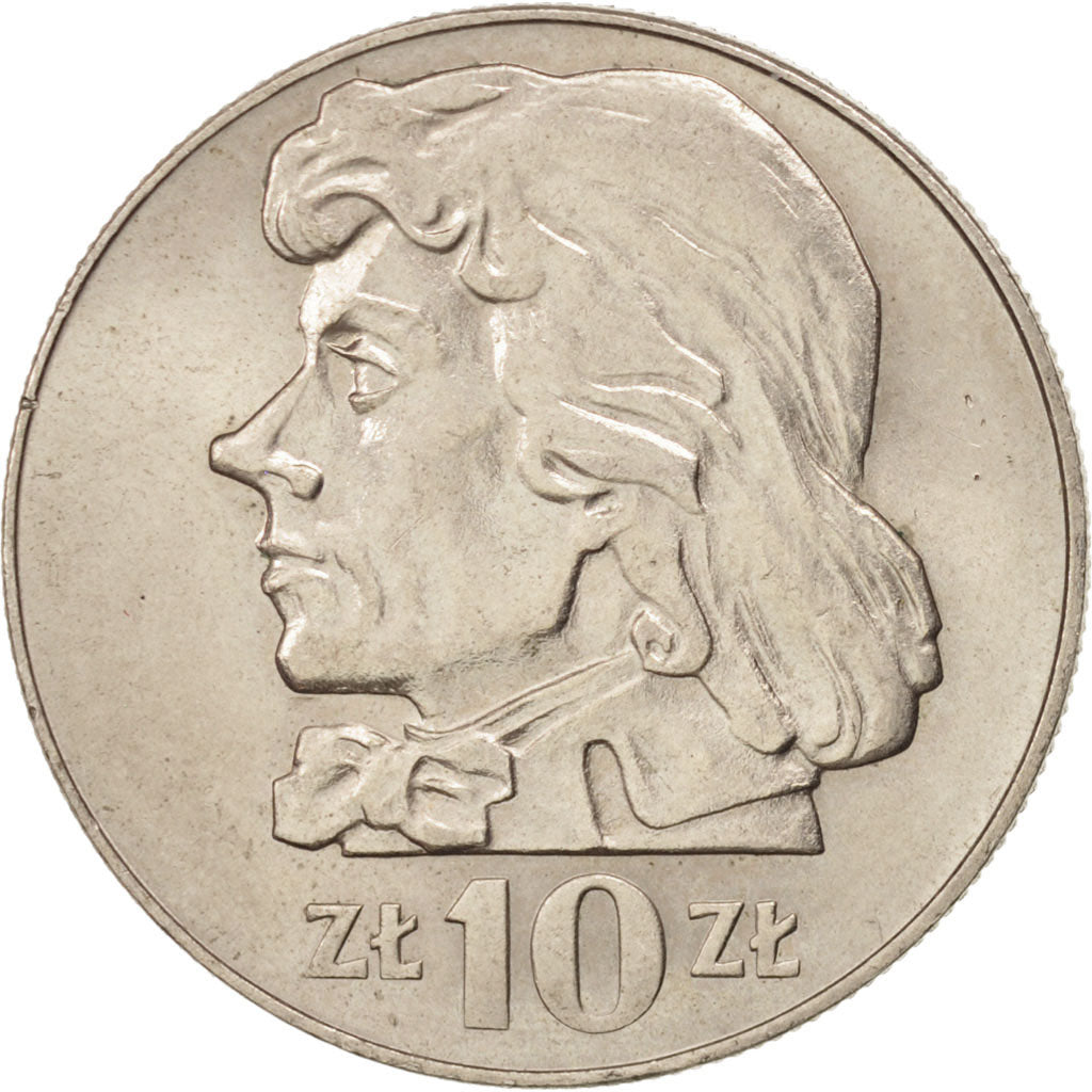 Coin, Poland, 10 Zlotych, 1970, Warsaw, AU(55-58), Copper-nickel, KM:50a