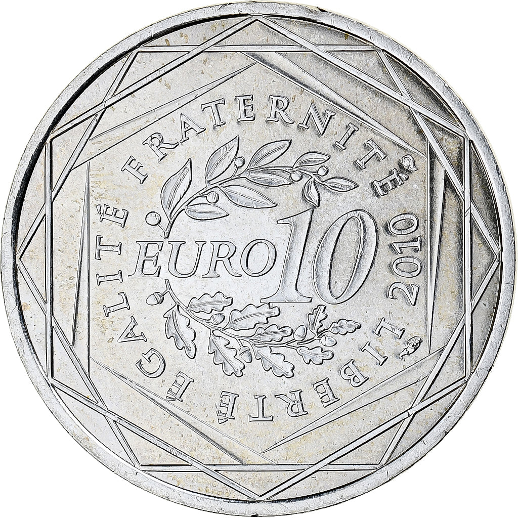 Francja, 10 Euro, Euros des régions, 2010, Monnaie de Paris, Bretagne, MS(63)