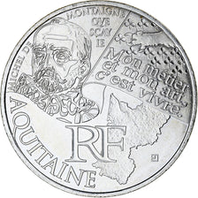 France, 10 Euro, Euros des régions, 2012, Monnaie de Paris, Aquitaine, MS(64)